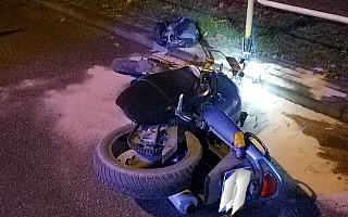 Wypadek w Olecku. Pijany motocyklista trafił do szpitala